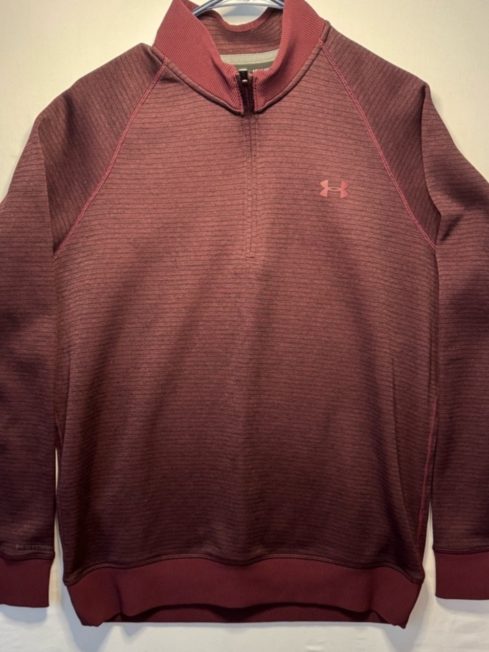 Under Armour ColdGear 1/2 Zip Pullover Burgundy Large Mens